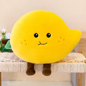 Mignon jouet en peluche mangue coussin de fruit doux poupée dessin animé canapé pour enfant