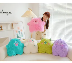 Cute one-eyed fuzzy monster plush toy doll soft pillow cute kids gift home decor plushies