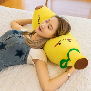 Cute banana plush pillow soft stuffed fruit doll toy for kids girls birthday gift home