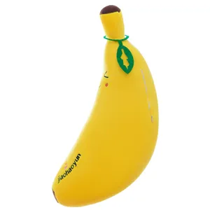 Cute banana plush pillow soft fruit toy for kids and girls birthday gift.
