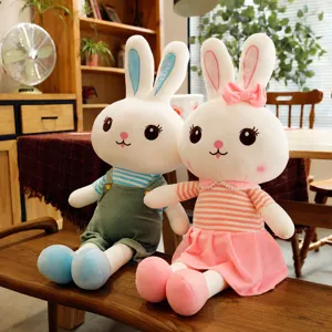 Set di giocattoli di peluche con coniglio di coppia carina per regali di compleanno