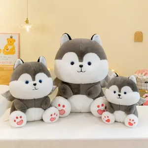 Mignon Shiba Inu Husky Dinosaure Peluche Doux Animal En Peluche Chiot Dessin Animé Oreiller Compagnon Cadeau Pour Enfants Filles