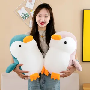 Cute giant penguin plush toy soft stuffed animal doll for kids gift home decor cute pillow