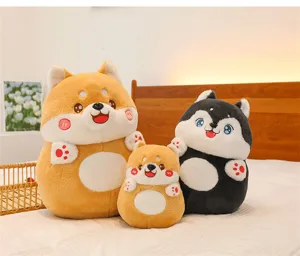 Mignon Shiba Inu Husky peluche animal en peluche doux oreiller poupée cadeau d'enfants