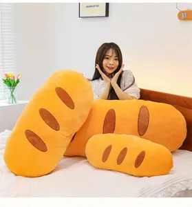 Schattig stokbrood pluche kussen zacht gevulde pop creatief slaapkussen cadeau