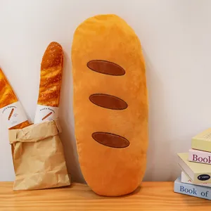 Schattig stokbrood pluche kussen speelgoed, zachte pop voor kinderen slapen en huisdecoratie cadeau.