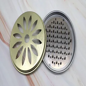Bandeja de metal para espiral de mosquitos con tapa ajugereada y base con puas de seguridad