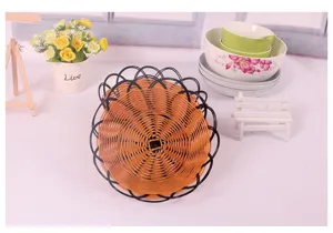 Cesta de almacenamiento de ratón sintético frutero creativo de escritorio para aperitivos.