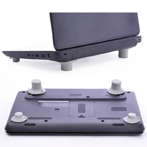 Pieds de refroidissement pour ordinateur portable en silicone antidérapant, lot de 4.