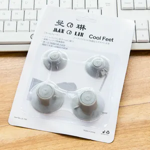 Pieds de refroidissement pour ordinateur portable support tapis antidérapants gris 4pcs