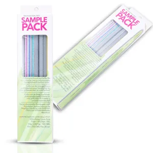 Kit professionnel de 6 limes à ongles et polissoirs avec grains variés en boîte blanche