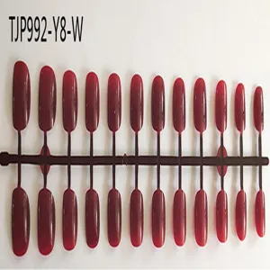 Short square unpainted fake nail tips set, bar mold design, perfect for DIY nail art design.
