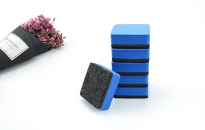 Μαγνητικός σβήστρας λευκού πίνακα 5x5cm τετράγωνος από ύφασμα EVA λεπτομερής προβολή.
