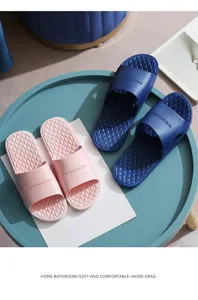 Couple home bathroom non-slip slippers soft bottom shower sandals waterproof daily shoes