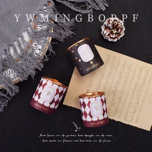 Exquisite canned tea gift tin set with elegant vintage diamond and botanical pattern design for weddings.