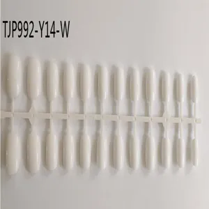 Wholesale short square-round unoiled fake nail tips strip collection for professional DIY.