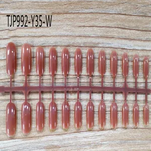Short square fake nail tips unpainted press on nail set for DIY nail art supplies