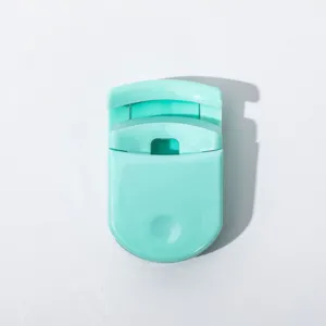Mini Portable Plastic Eyelash Curler with Built-in Spring Silicone Pad Makeup Eyelash Curling Tool for Women