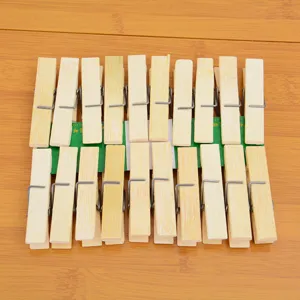 Natürliche Bambus Wäscheklammern stabile Klammern winddichte Clips für den täglichen Hausgebrauch