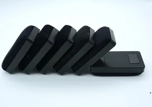 Black shell whiteboard eraser detail view, showing durable cleaning cloth surface texture.