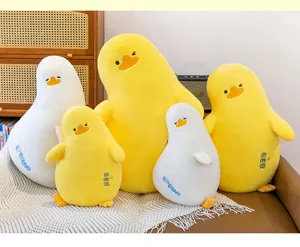 Leuke eend pluche kussen zacht knuffeldier pop bank decoratie leuk verjaardagscadeau