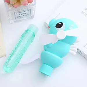 Süßer Cartoon Seifenblasen Ventilator Handheld elektrisches Spielzeug Geschenk für Kinder Sommer