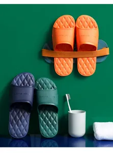 Bathroom anti-slip slippers home couple soft sole indoor bath slide sandals for use