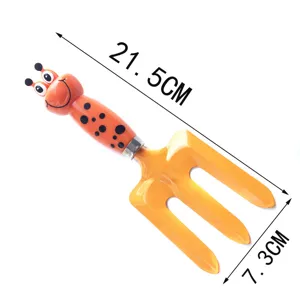 Children cartoon tool detail view, lovely bug handle and proper dimension specs.