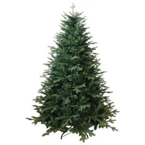 Großer dichter künstlicher Weihnachtsbaum aus PE/PVC-Mix mit Metallständer