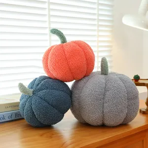 Pumpkin plush pillow Halloween soft toy sofa cushion home decor cute stuffed doll cozy room aesthetic