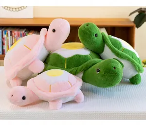 Cute fried egg turtle plush toy doll and comfortable soft pillow for kids and birthday gifts.