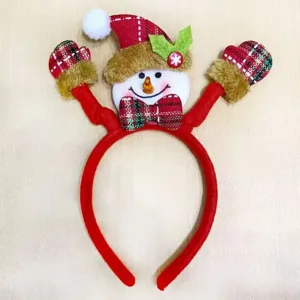 Serre-tête bonhomme de neige de Noël fête festive accessoire cheveux mignon cadeau