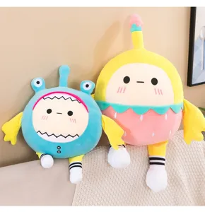 Cute cartoon plush toy doll creative shark strawberry pillow soft stuffed doll gift 85cm