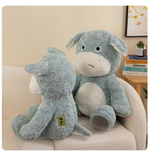 Joli peluche âne têtu doux animal en peluche poupée cadeau d'anniversaire confortable pour tous
