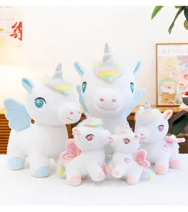Set di peluche unicorno arcobaleno carino, bambole soffici di pegaso regali per ragazze.