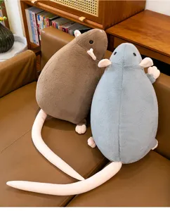 Cute fancy rat plush toy large stuffed animal cute sleeping doll soft companion pillow decor