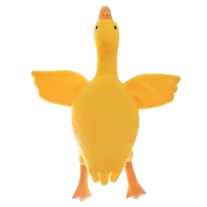 Lindo peluche de ganso amarillo animal de peluche muñeca cojín esponjoso regalo de niño