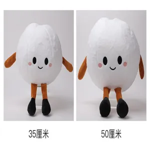 Adorable peluche deportivo esférico con cara y extremidades en tamaños de 35cm y 50cm.