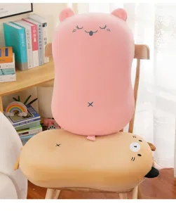 Cartoon cat animal plush pillow long hug toy slow rebound office nap cushion cute doll