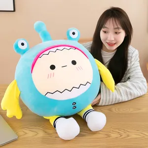 Cute party shark plush toy large stuffed animal pillow soft doll for kids gift home decor