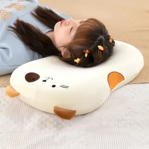Cartoon cute cat memory foam pillow slow rebound office nap plush sleeping pillow soft white