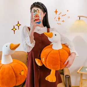 Simpatico peluche di anatra zucca bambola morbida creativa regalo di compleanno per ragazze