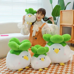 Cute cartoon garlic bird plush toy soft stuffed doll creative funny birthday gift for girls.