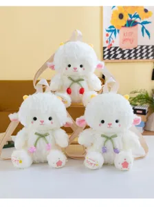 Zaino in peluche di agnello carino morbida bambola cartone animato regalo compleanno