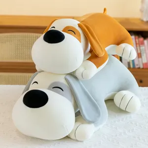Cute Plush Dog Stuffed Animal Toy Soft Sleeping Puppy Pillow Cartoon Doll Gift