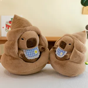 Süßes Kapiwara Plüschtier mit Kacke Haus Kissen weiche Tierpuppe Heimdekoration Geschenk.