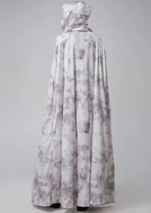 Cape longue à capuche d'Halloween pour costume de cosplay fête effrayante robe de sorcière.