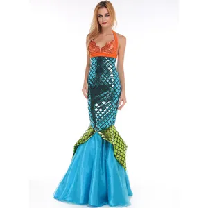 Sexy mermaid cosplay costume for women Halloween stage performance party dress outfit