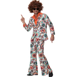 Costume rétro disco homme des années 70 pour fête, événement à thème et carnaval.