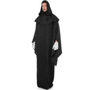 Halloween Andrika Kostoumi Grim Reaper Magos Cosplay Makry Mavro Forema me Gantia